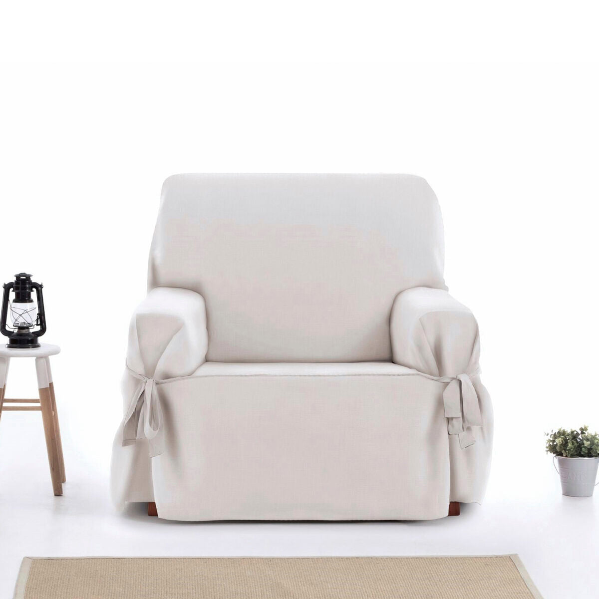 Armchair slipcovers Eysa LEVANTE White 100 x 110 x 120 cm