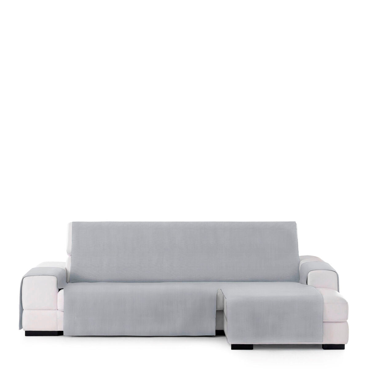 Right short arm chaise longue cover Eysa LEVANTE Grey 100 x 110 x 240 cm