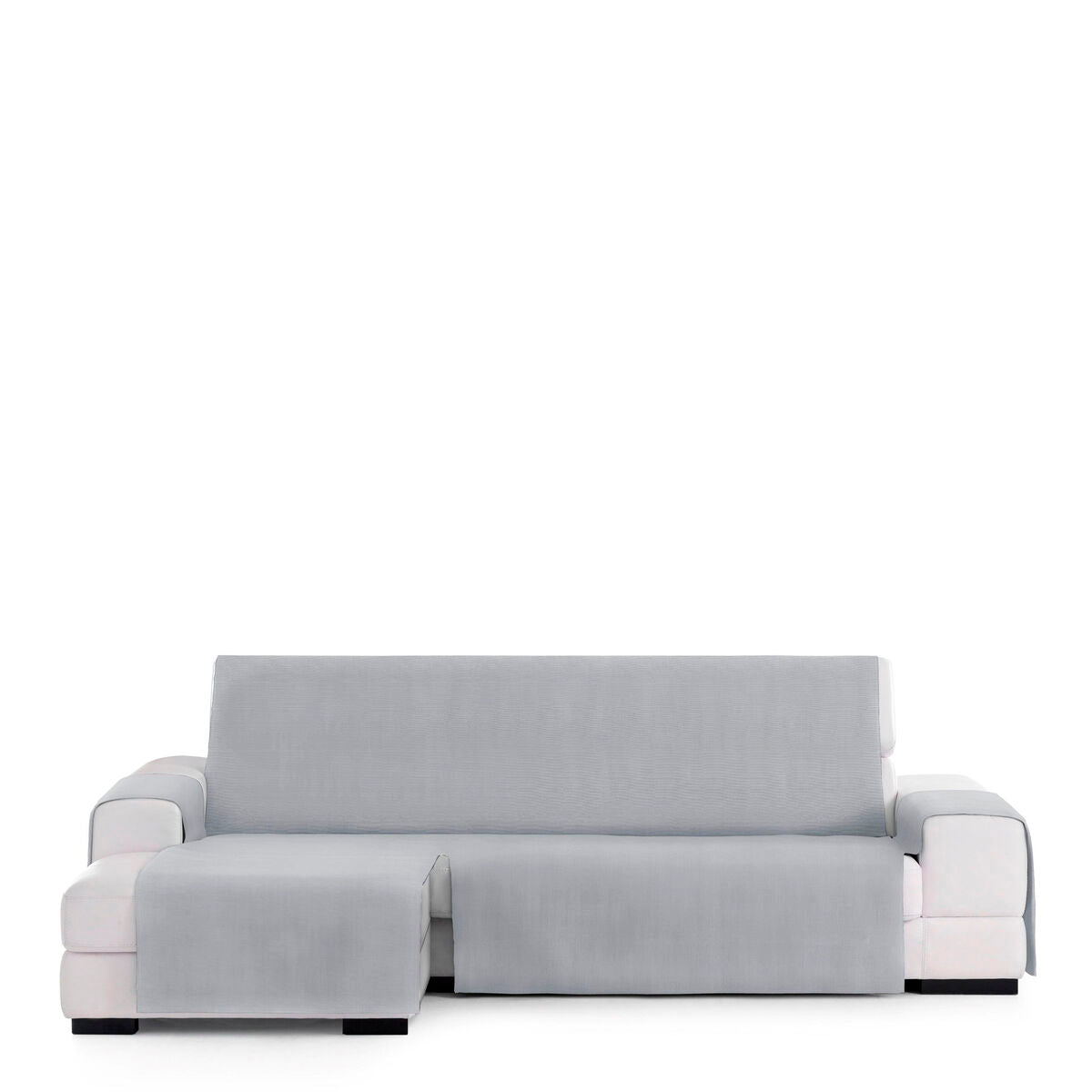 Right short arm chaise longue cover Eysa LEVANTE Grey 100 x 110 x 240 cm