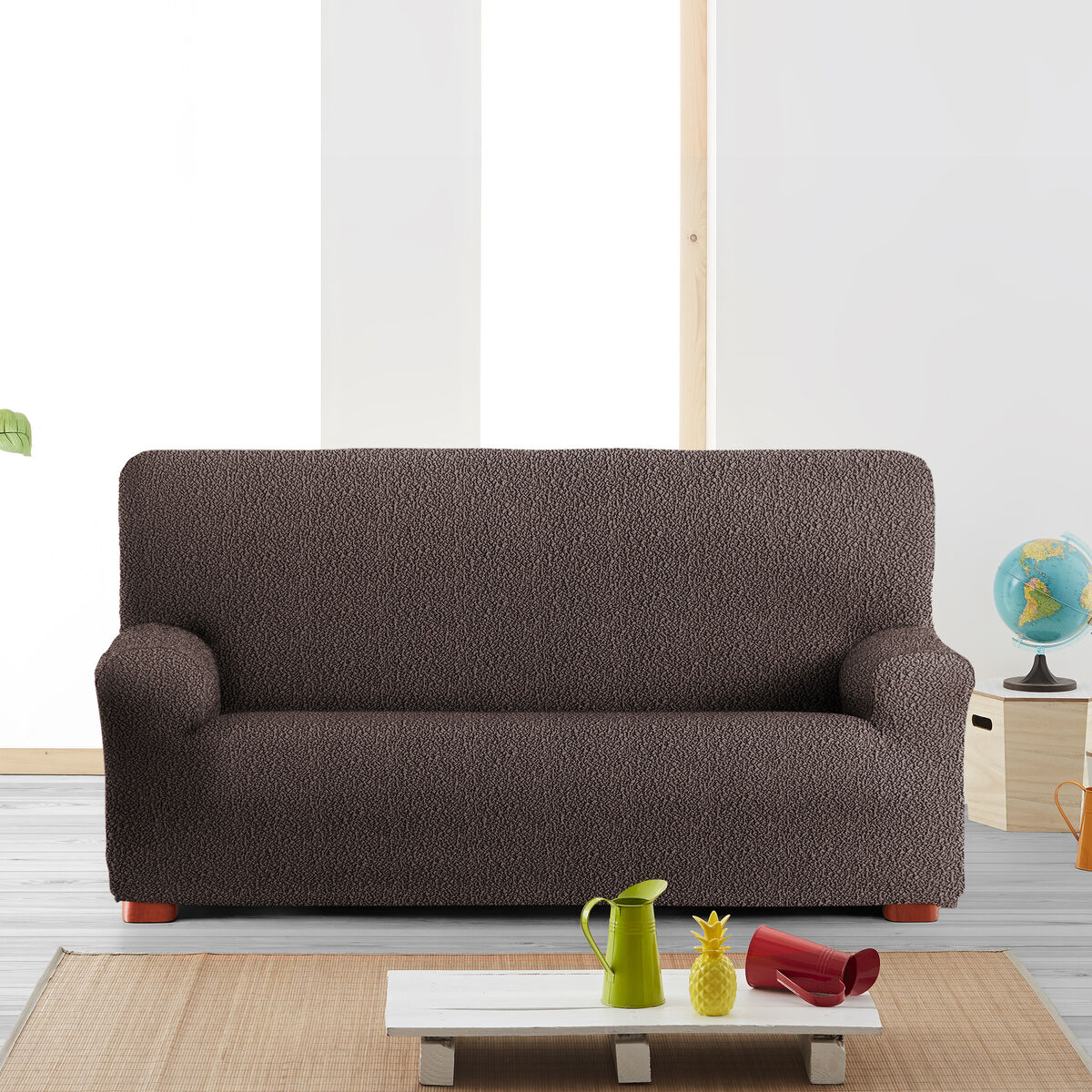 Sofa Cover Eysa ROC Brown 70 x 120 x 200 cm