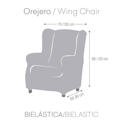 Wingback chair cover Eysa ROC Beige 80 x 120 x 100 cm