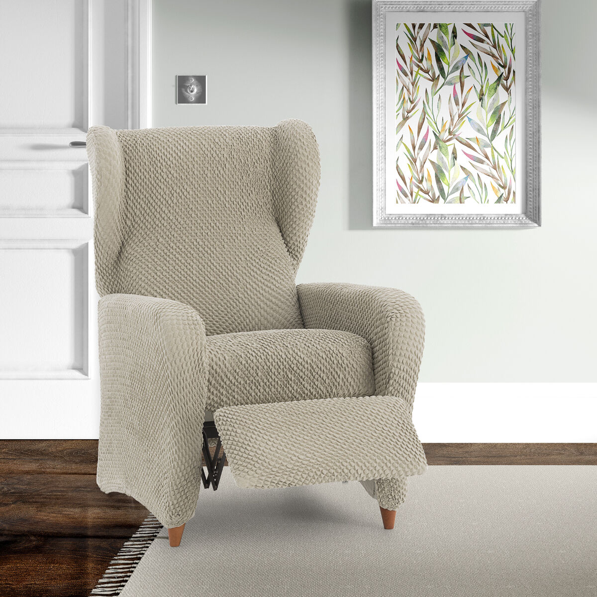 Armchair slipcovers Eysa THOR Beige 90 x 100 x 75 cm