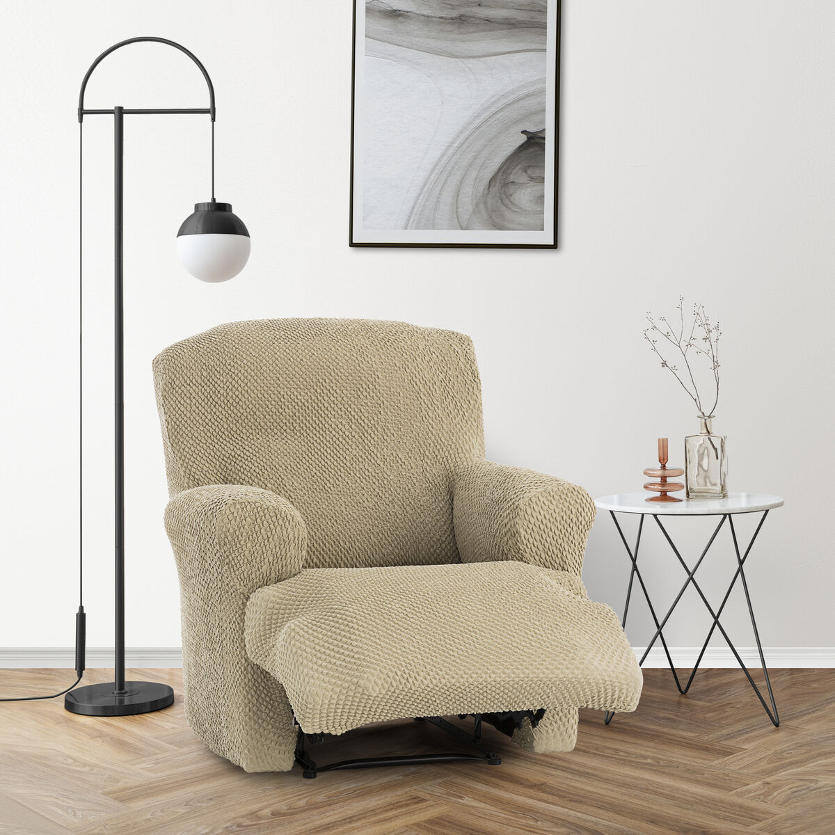 Armchair slipcovers Eysa THOR Beige 80 x 100 x 90 cm