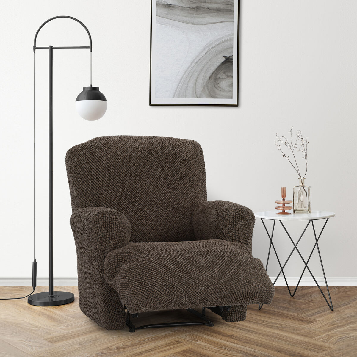 Armchair slipcovers Eysa THOR Brown 80 x 100 x 90 cm