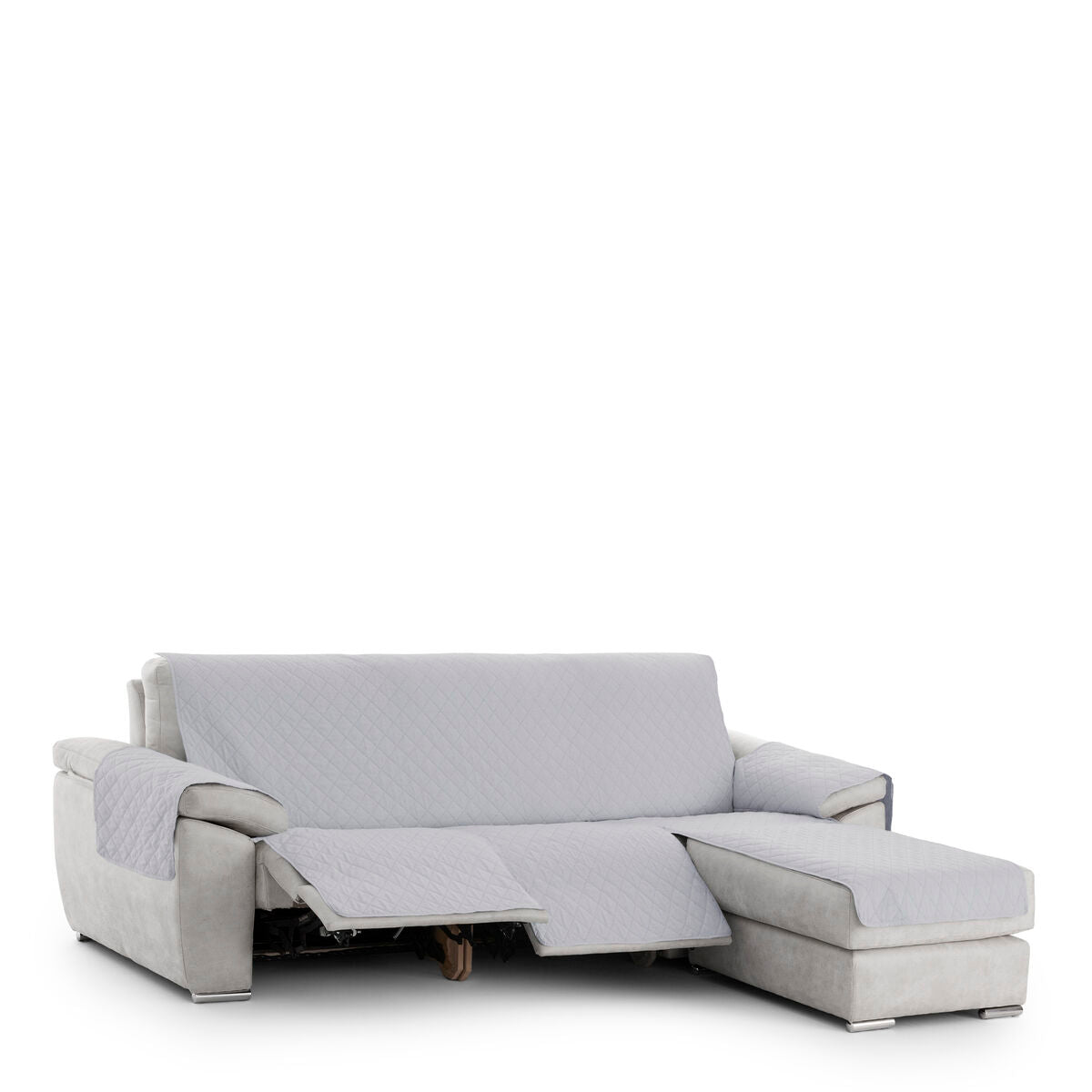 Right short arm chaise longue cover Eysa MONTBLANC Grey 100 x 110 x 200 cm