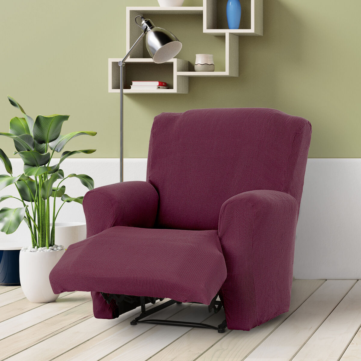 Armchair slipcovers Eysa ULISES Burgundy 80 x 100 x 90 cm