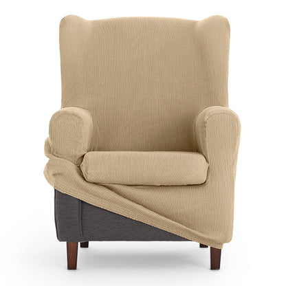 Wingback chair cover Eysa ULISES Beige 80 x 100 x 90 cm Eysa