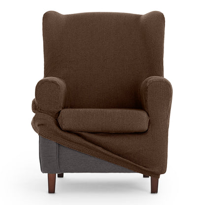 Wingback chair cover Eysa ULISES Brown 80 x 100 x 90 cm Eysa