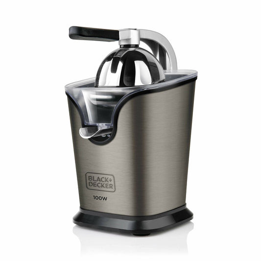 Elektrisk juicer Black &amp; Decker BXJE100E Sort Grå 100 W