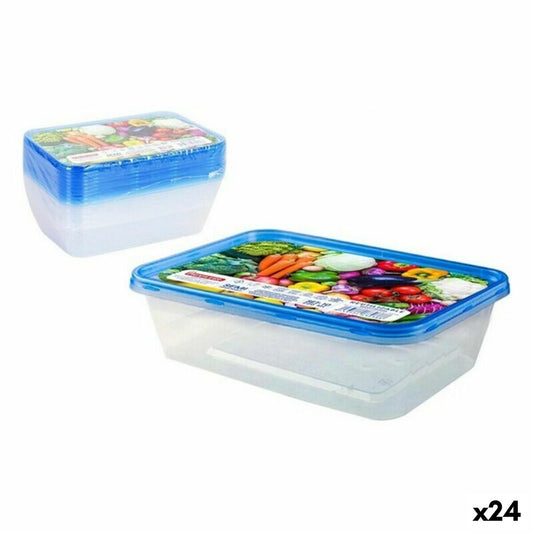 Sæt med 10 madpakker Privilege 49786 500 ml Rektangulær 17,5 x 12 x 4 cm (24 enheder)