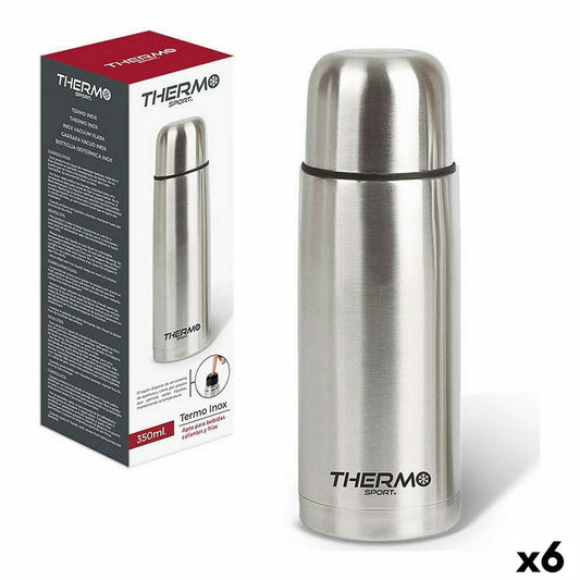 Termokande til fødevarer ThermoSport Rustfrit stål 350 ml 6,8 x 19,3 cm (6 enheder)