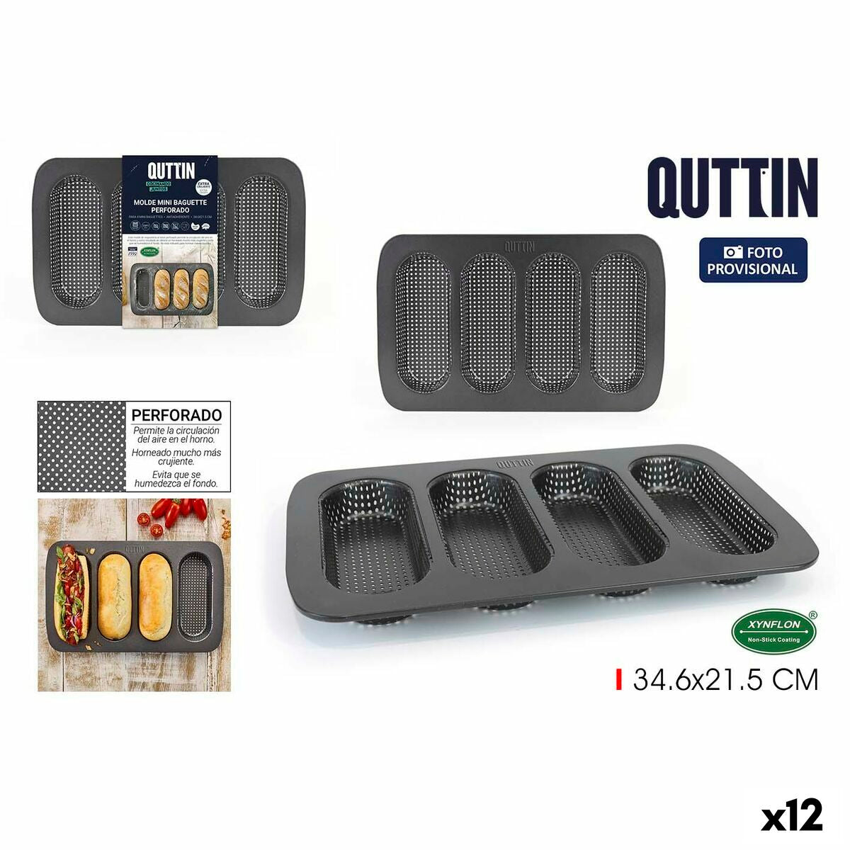 Form Quttin Baguette 0,5 mm 34,6 x 21,5 x 3 cm (12 enheder)