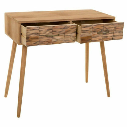 Hall Table with Drawers Alexandra House Living Natural Paolownia wood 43 x 79 x 87 cm