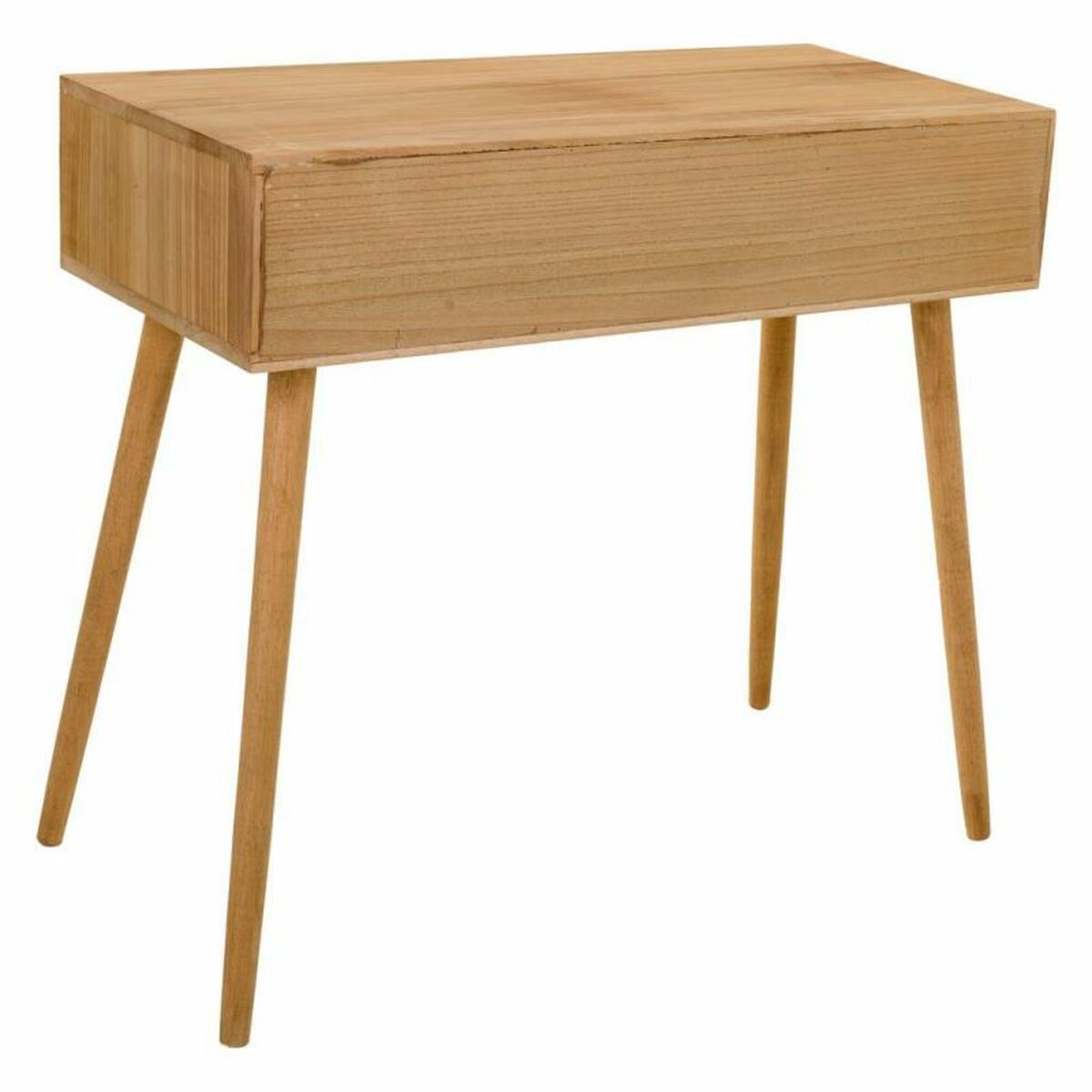 Hall Table with Drawers Alexandra House Living Natural Paolownia wood 43 x 79 x 87 cm