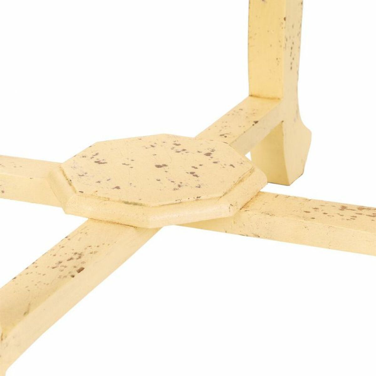 Centre Table Alexandra House Living Ivory Brass Mango wood MDF Wood 45 x 52 x 45 cm