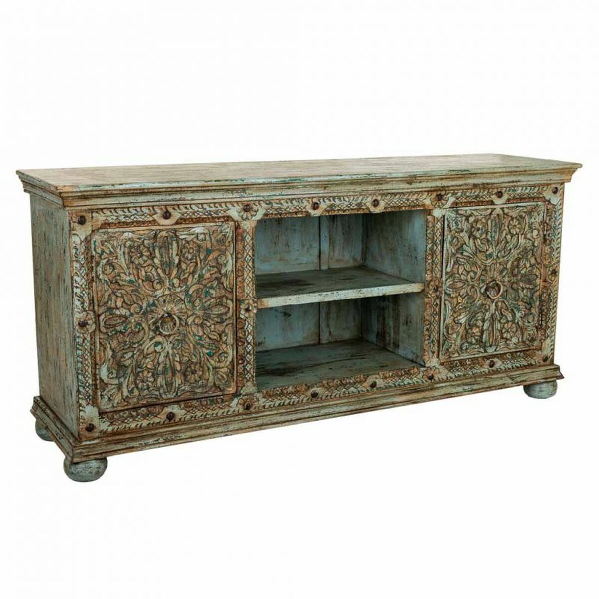 Sideboard Alexandra House Living Blue Mango wood 45 x 76 x 165 cm