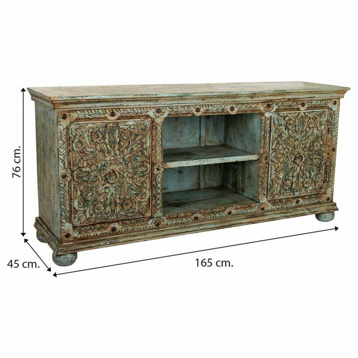 Sideboard Alexandra House Living Blue Mango wood 45 x 76 x 165 cm