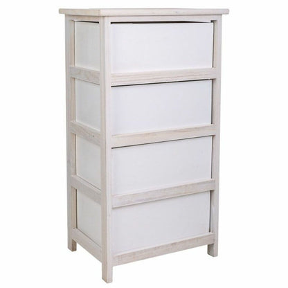 Chest of drawers Alexandra House Living White Paolownia wood 29 x 73 x 40 cm