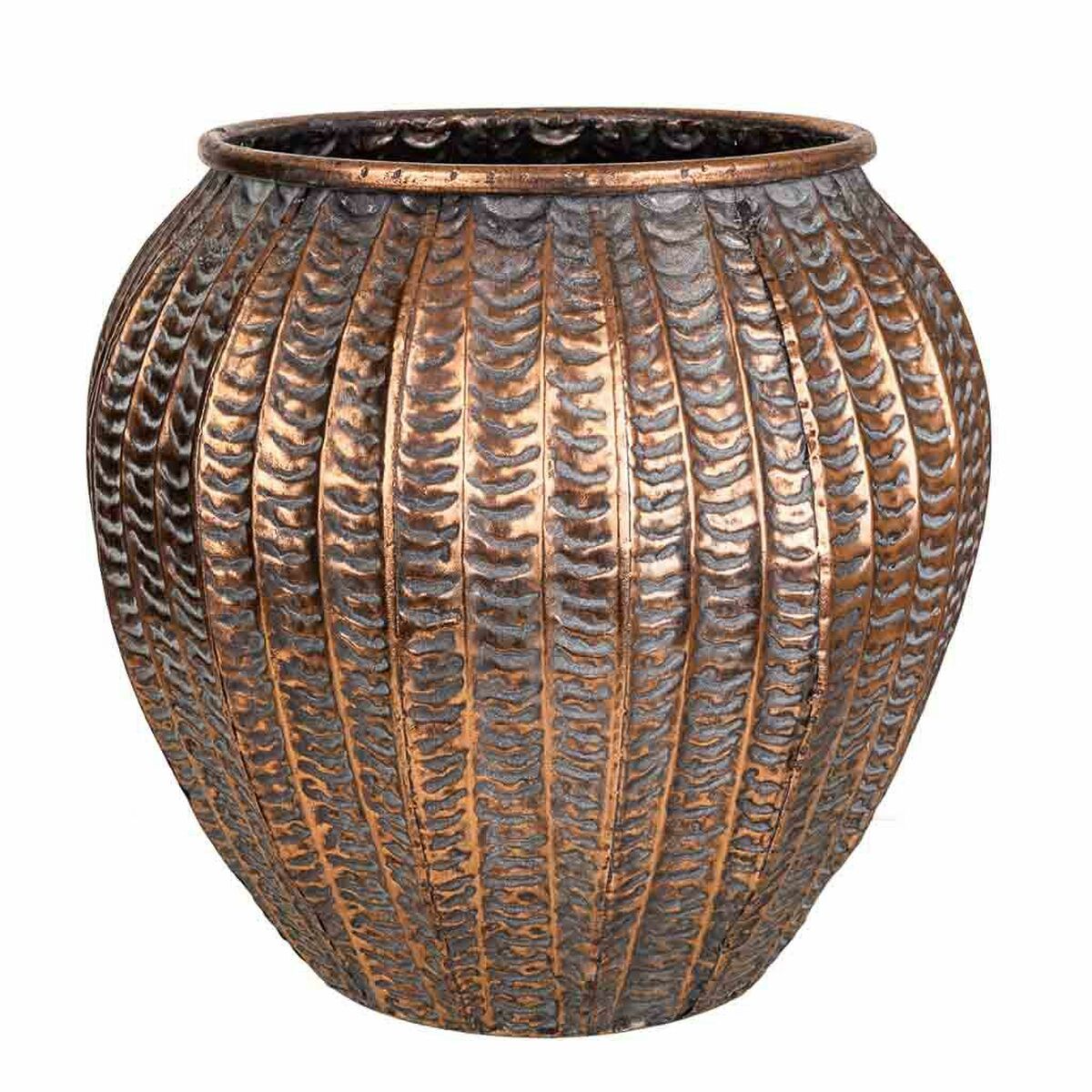 Planter Alexandra House Living Golden Iron 35 x 32 x 35 cm