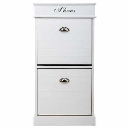 Shoe Rack Alexandra House Living White 28 x 98 x 50 cm 2 drawers