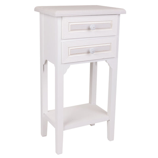 Nightstand Alexandra House Living White 26 x 69 x 37 cm Alexandra House Living