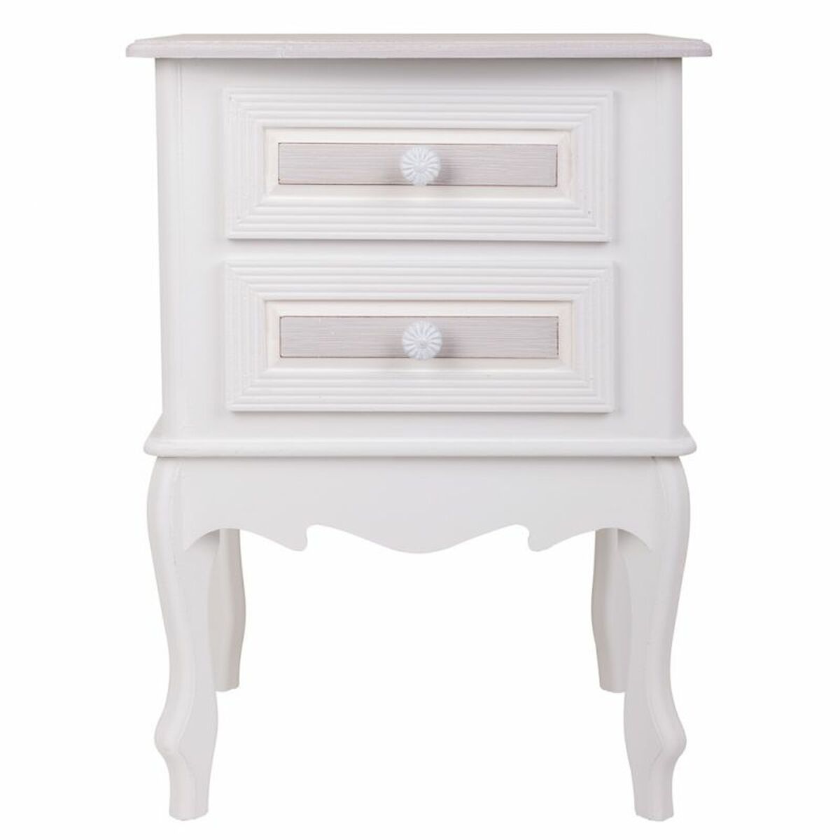 Nightstand Alexandra House Living White 34 x 57 x 42 cm