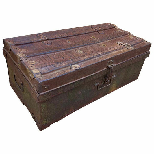 Decorative suitcase Alexandra House Living Brown Iron Traditional style 35 x 26 x 69 cm Alexandra House Living