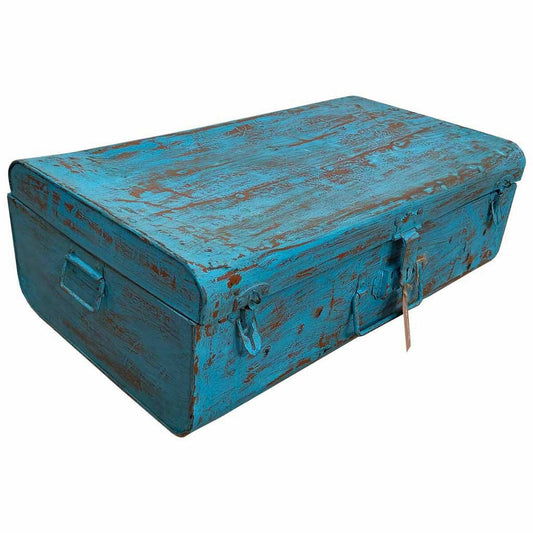 Decorative suitcase Alexandra House Living Blue Iron Traditional style 39 x 22 x 67 cm Alexandra House Living