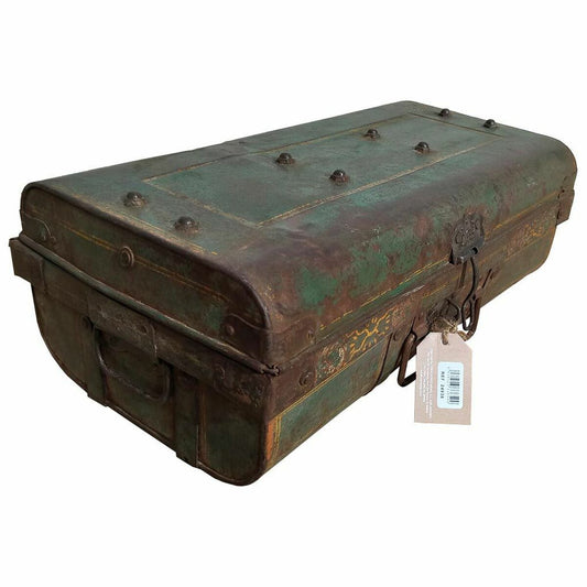 Decorative suitcase Alexandra House Living Brown Iron Traditional style 28 x 18 x 53 cm Alexandra House Living