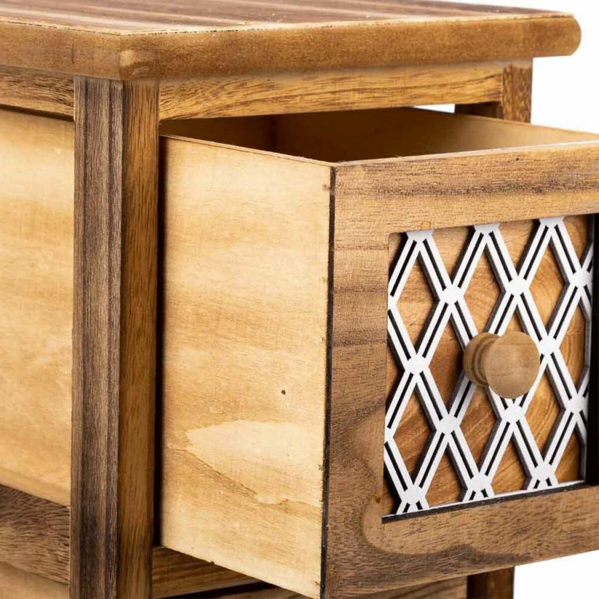 Chest of drawers Alexandra House Living Brown Wood Paolownia wood 26 x 61 x 22 cm