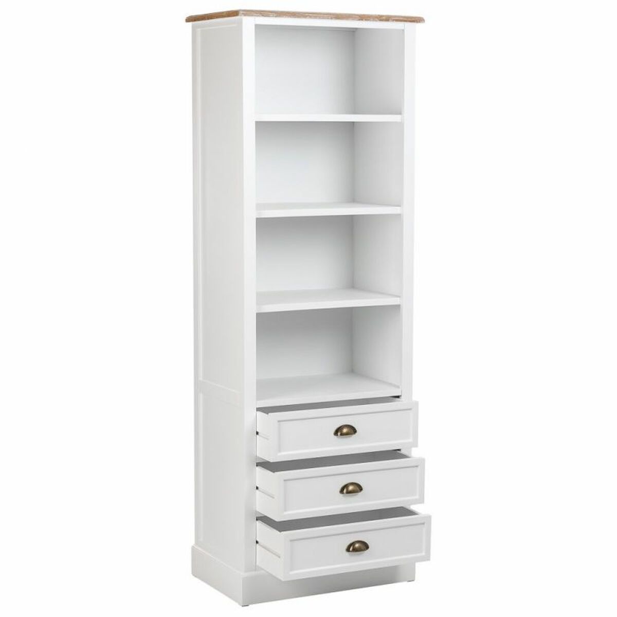 Shelves Alexandra House Living White Brown Zinc Alloy MDF Wood 40 x 180 x 63 cm