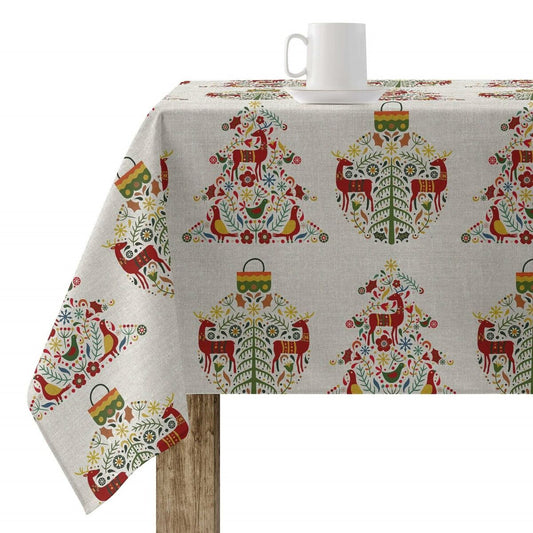 Stain-proof resined tablecloth Belum Merry Christmas Multicolour 300 x 150 cm