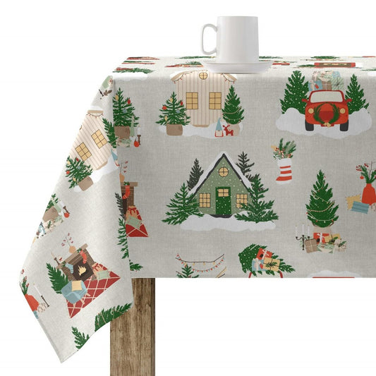 Stain-proof resined tablecloth Belum Merry Christmas Multicolour 250 x 140 cm