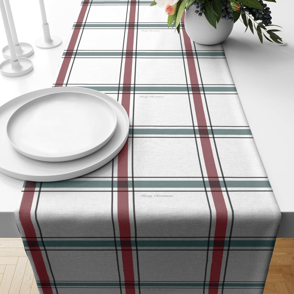 Table Runner Belum terciopelo Elegant Christmas 4 Multicolour Christmas Belum