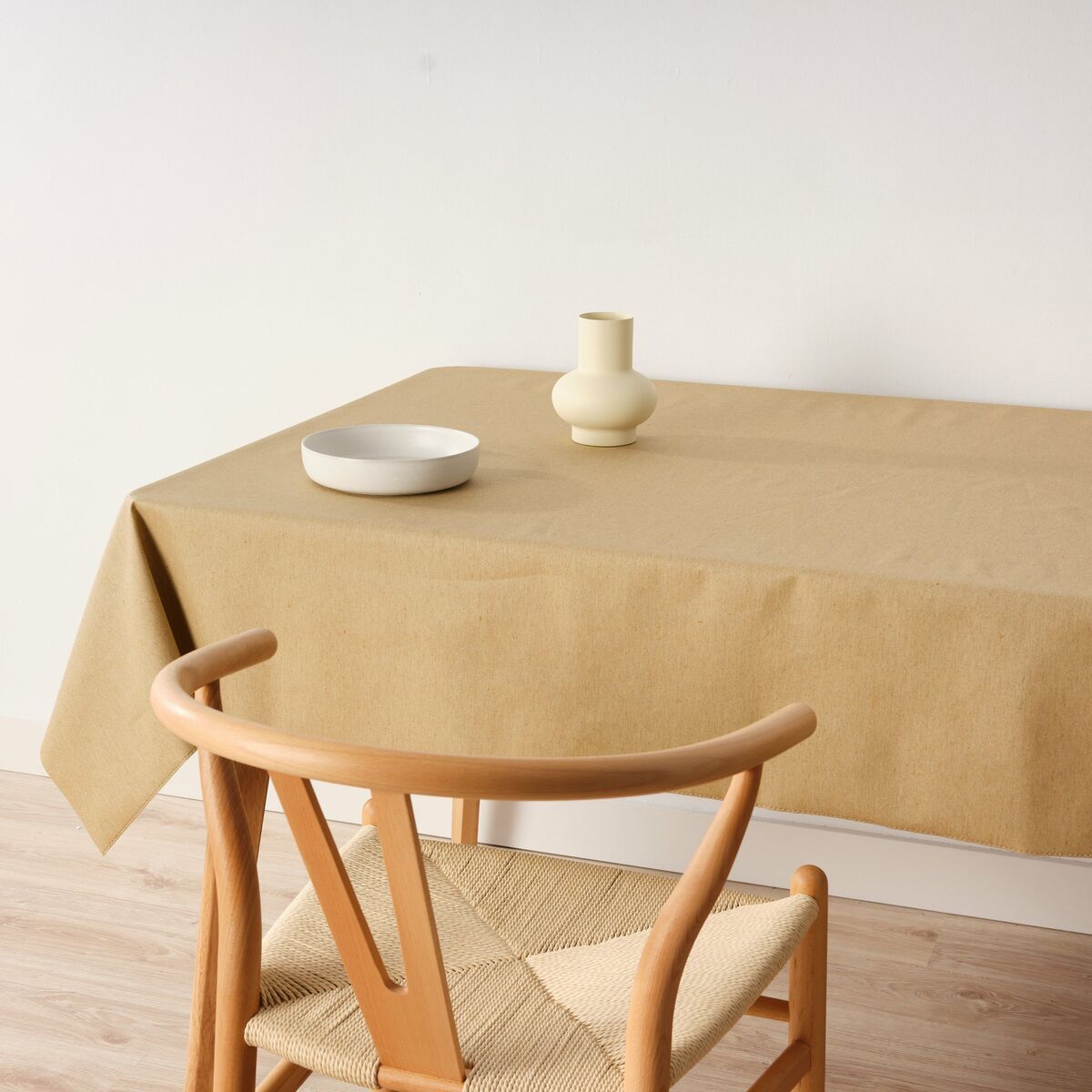 Stain-proof tablecloth Belum Liso Natural 300 x 150 cm