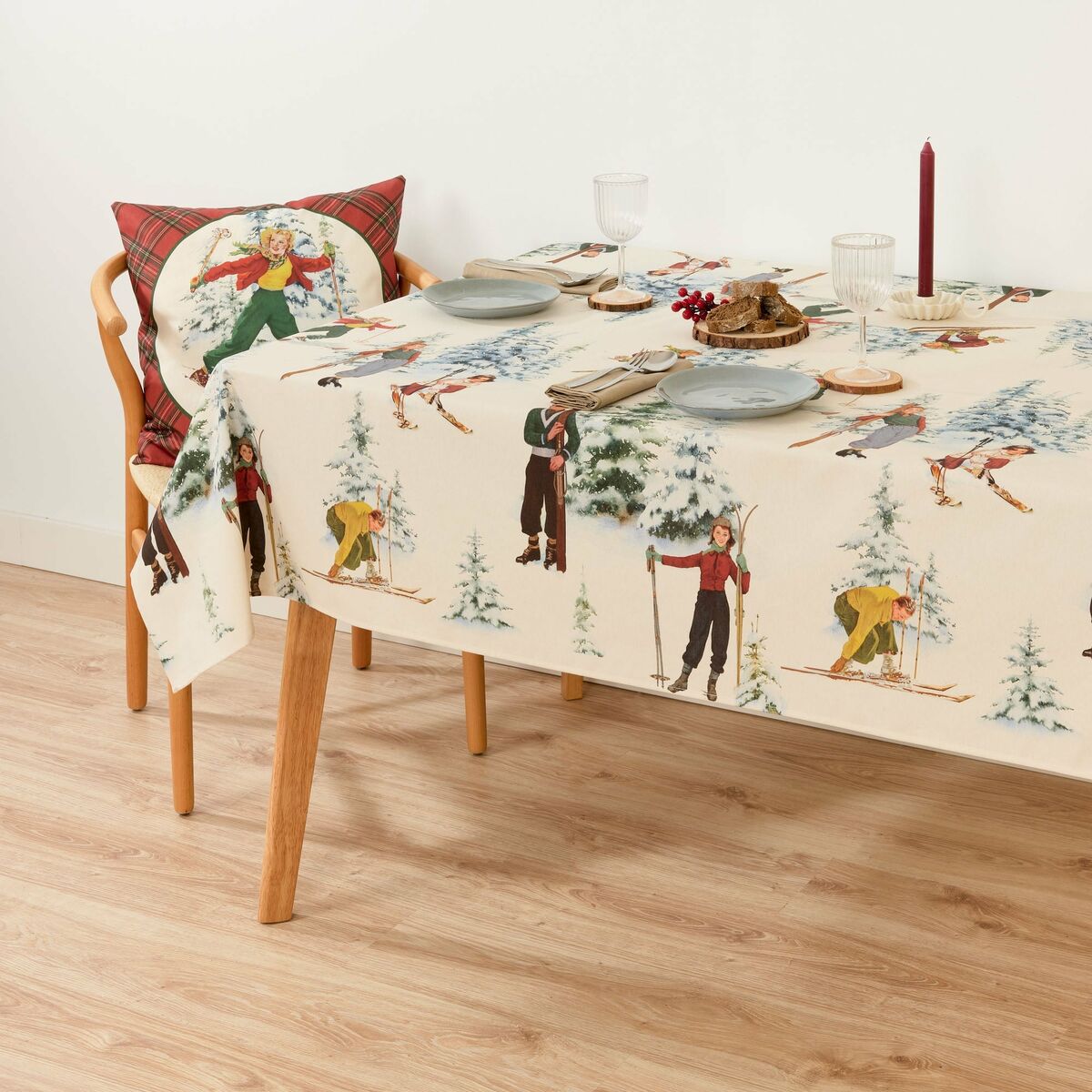 Stain-proof tablecloth Belum Christmas Sky Multicolour 240 x 155 cm