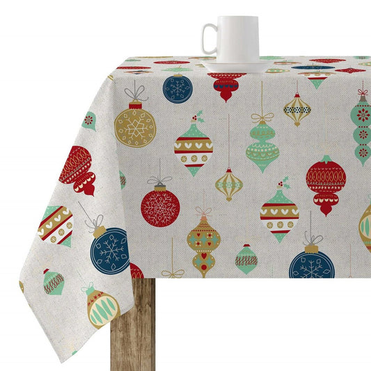 Stain-proof resined tablecloth Belum Merry Christmas Multicolour 300 x 150 cm