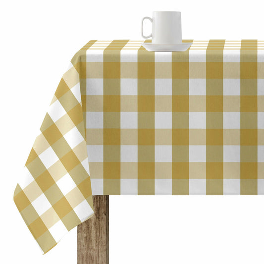 Stain-proof tablecloth Belum Cuadros Mustard 300 x 150 cm Belum