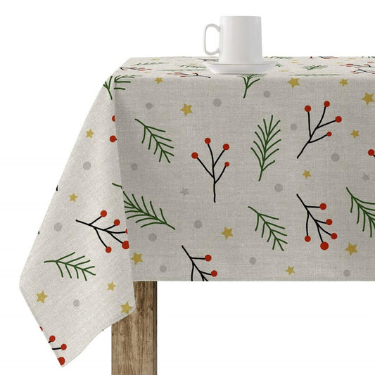 Stain-proof resined tablecloth Belum Merry Christmas Multicolour 250 x 150 cm