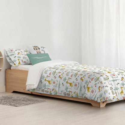 Nordic cover Kids&Cotton Jeddah Small Mint 155 x 220 cm