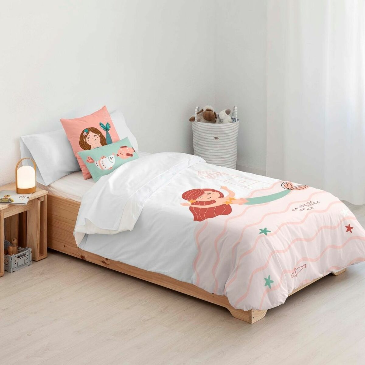 Duvet cover set Kids&Cotton Mosi Big Pink 155 x 220 cm