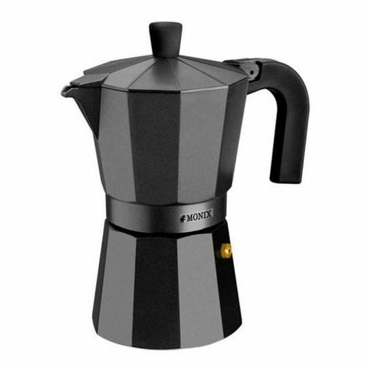 Italiensk kaffekande Monix Braisogona_M640006 Sort aluminium 6 kopper