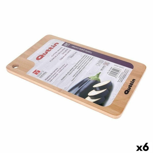 Bamboo Cutting Board Quttin Quttin (45 x 27 cm) Bamboo (6 Units)