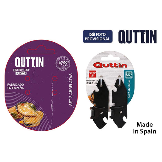 Tin opener Quttin Quttin 8 x 3 cm (2 Units) Quttin