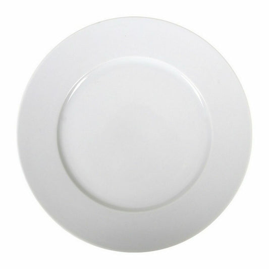 Flat plate La Mediterránea Saler Porcelain White (Ø 25 cm) La Mediterránea