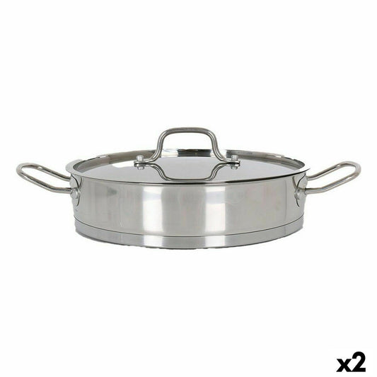 Gryde med glaslåg Quttin 6 L Ø 32,8 cm (2 enheder)