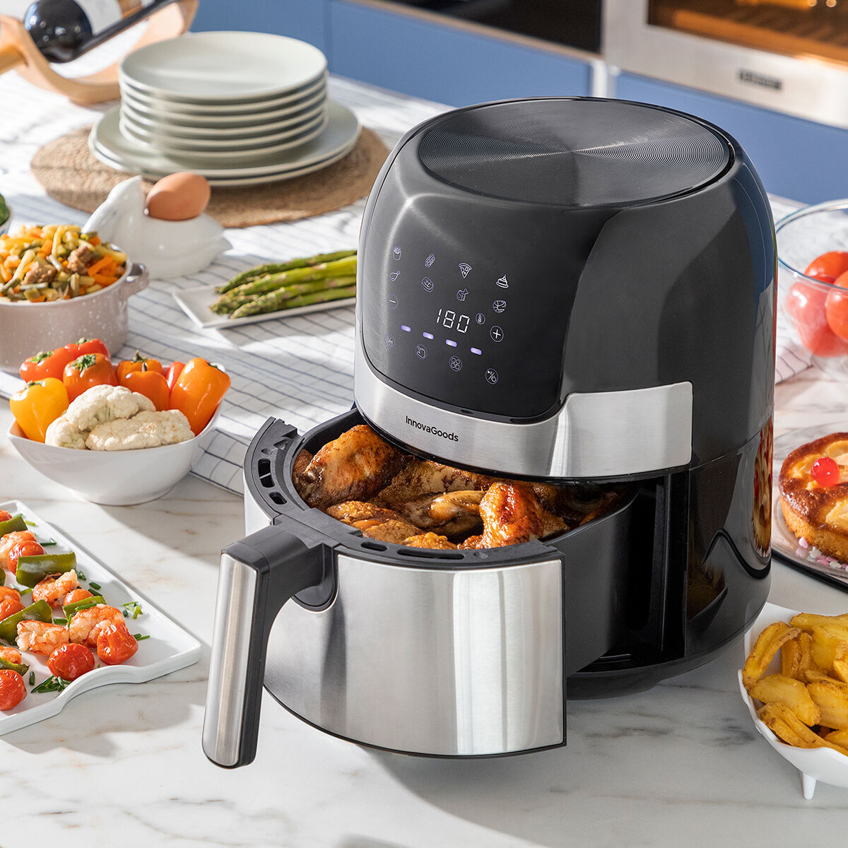 Air Fryer InnovaGoods Fryinn 3500 Sort 1400 W 3,5 L Rustfrit stål