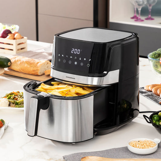 Air Fryer InnovaGoods Fryinn Pro 5500 Sort 1700 W 5,5 L Rustfrit stål