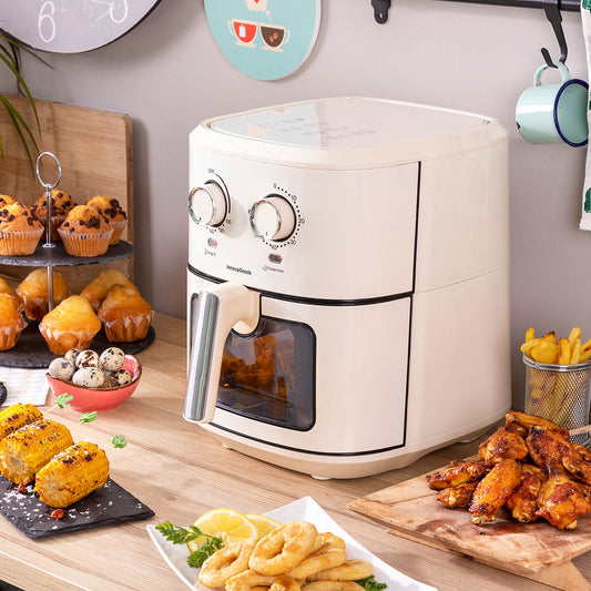 Air Fryer InnovaGoods Vynner Pro 6500 Creme 1700 W 6,5 L Rustfrit stål