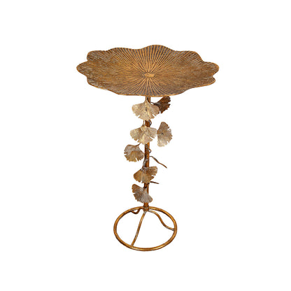 Side table Romimex Golden Gold Metal 50 x 77 x 50 cm